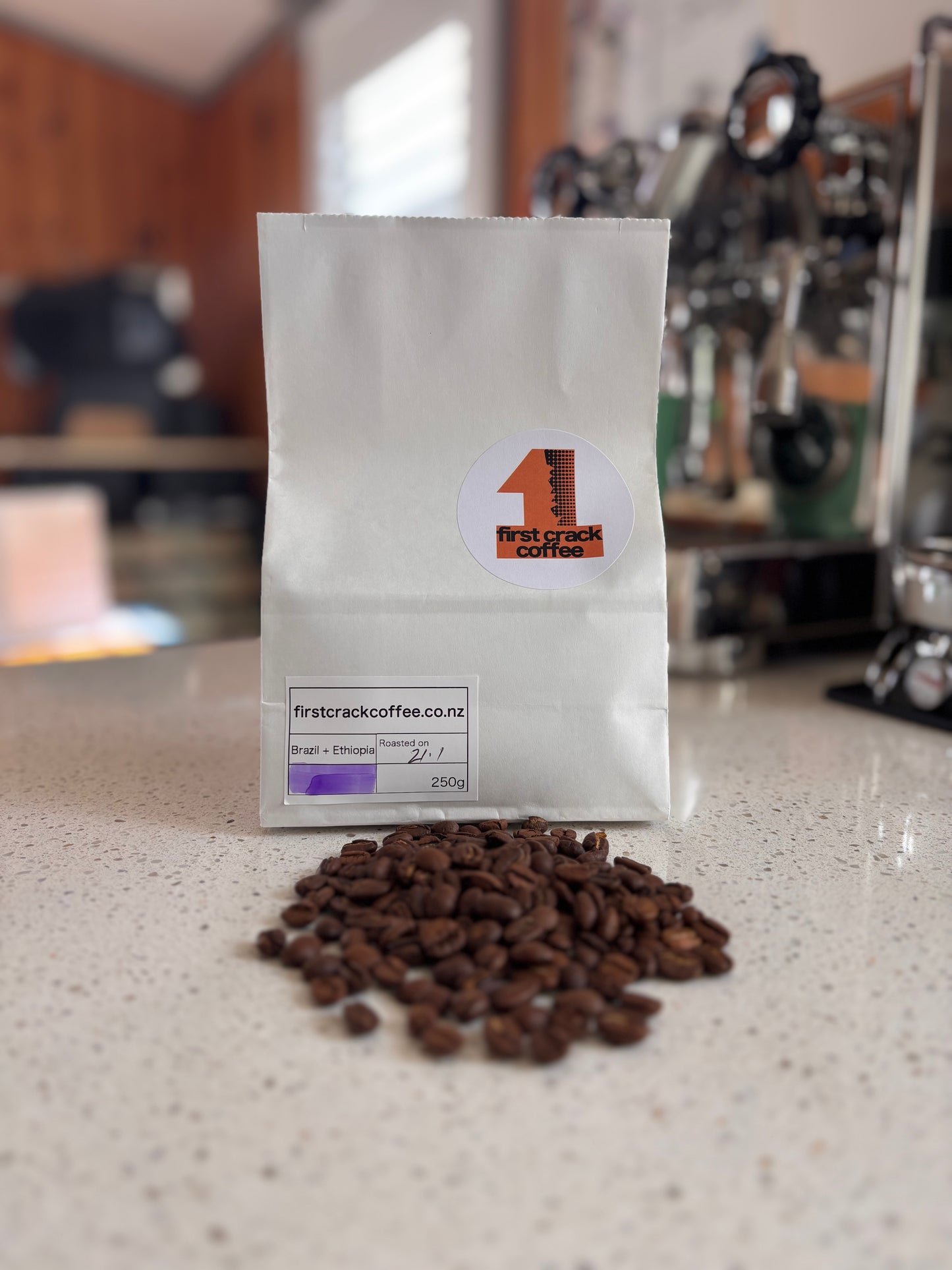 Roast coffee > Brazil + Ethiopia : 250g